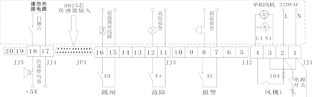IB-L201D 温控器端子接线图