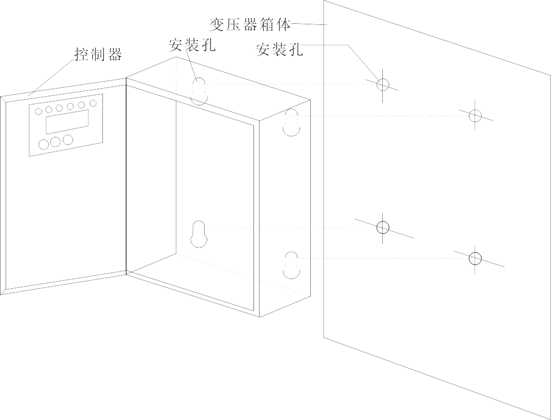 IB-L201干式变压器温控器安装示意图