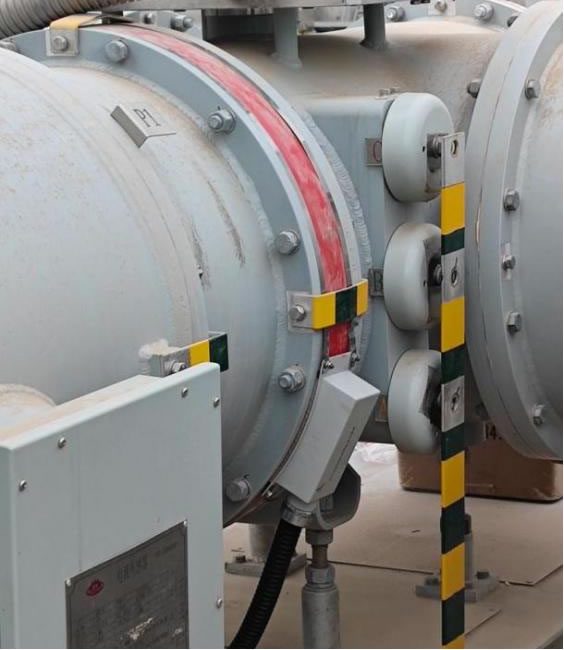 Diagrama de instalação do sensor de monitoramento inteligente de descarga do GIS Bureau